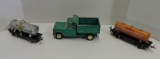 Toy Dump Truck And Train Car Lot