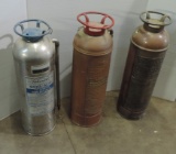 Three (3) Antique Fire Extinguishers