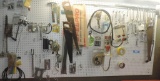 4' X 8' Wall Pegboard With Tools And Shop Supplies