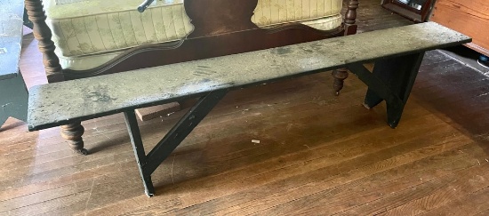 Black Painted Bootjack Country Bench