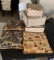 3 Wine Themed Pillows & Fabric Boxes