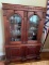 Ornate Walnut Carved China Cabinet
