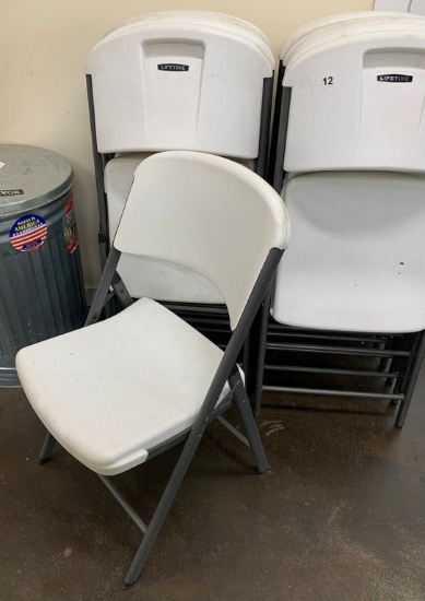 6 Lifetime Folding Chairs