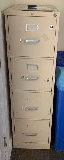 4 Drawer File Cabinet & 2 Trash Cans