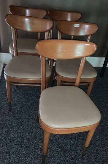 Set Of 5 Mid Century Style Side Chairs