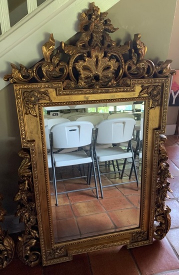 Ornate Gold Wall Mirror