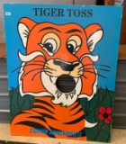 Wood Hand Painted Tiger Toss Game