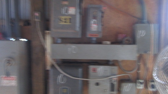 WALL OF ELECT SAFETY SWITCHES