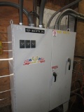 BREWER ELECTRICAL CONTROL PANEL W/STARTERS & WIRE TO GANG SAW