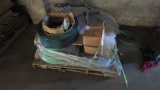 PALLET OF POLY STRAPPING & CLAMPS