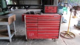 SNAP ON TOOL BOX W/MISC HAND TOOLS