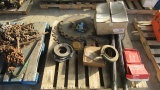 PALLET OF SAWS & PARTS FOR HEAD RIG & EDGER