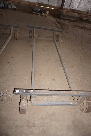 46'' X 8' STEEL LUMBER STACKING CART