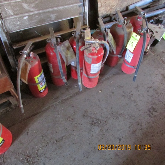 LOT OF FIRE EXTINGUISHERS