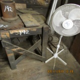 FAN, SAW BLADES, CHAIR & CABINET