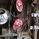 2 HOSE REELS & CONTENTS OF WALL