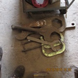 C CLAMPS, LARGE WRENCH, LIFTING STRAPS, LARGE GEAR PULLER & ETC