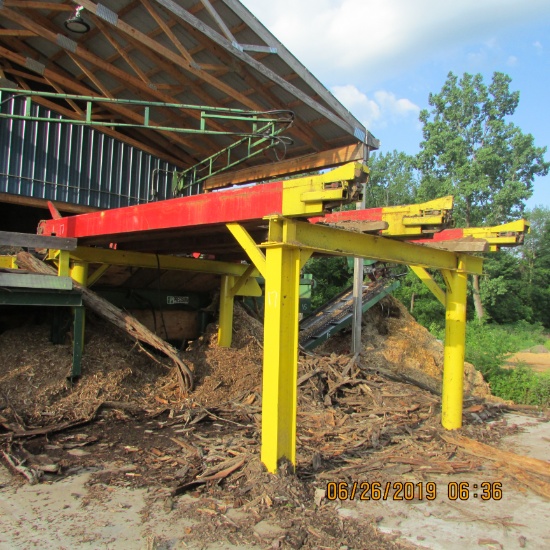 18' 3 STRAND LOG DECK W/DEBARKER STYLE STOP, LOAD & ELECT DRV