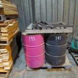 (4) OIL DRUMS & NEW BARNSWEEP CHAIN PADDLES