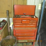 RED TOOL BOX & CONTENTS