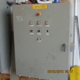 ELECTRICAL CONTROL BOX W/(4) SMALL STARTERS & (2) VFD'S