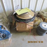 BOXES OF WIRE, SEATS & PLASTIC TUBING