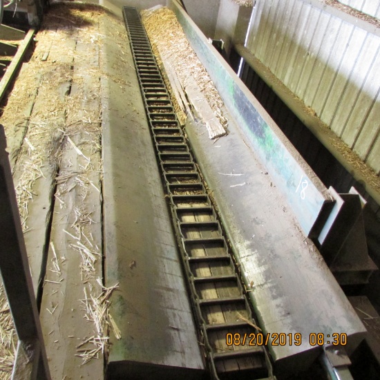 35' LOG TROUGH W/HYD DRV