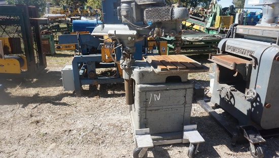 WALKER TURNER RADIAL DRILL ON CASTERS