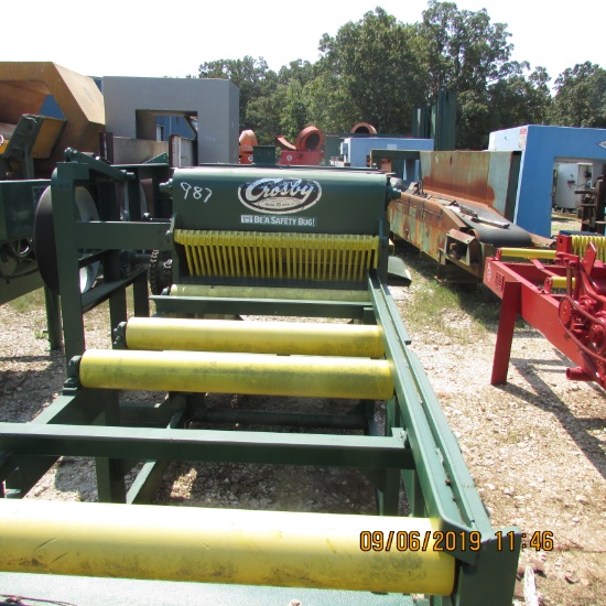 CROSBY 4" X 36" 3 SAW EDGER W/7' INFEED & NO OUTFEED