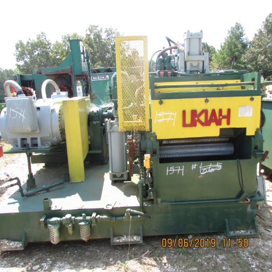 UKIAH MDL TAE 6 X 36 GANG SAW EDGER W/NO INFEED OR OUTFEED, HYD PACK & (2) 150HP MTRS