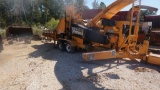 BANDIT MDL 2290 WHOLE TREE CHIPPER W/CAT DIESEL ENG-FIRE DAMAGED