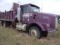 1991 KENWORTH DUMP TRUCK W/CUMMINS N14 ENGINE, 13 SPD TRANSMISSION & 16' BED (RUNNING PARTS TRUCK)