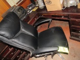 DESK CHAIR & (2) SIDE CHAIRS