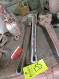 (2) LG PIPE WRENCHES