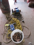 EXT CORDS, GREASE GUN & MISC PARTS
