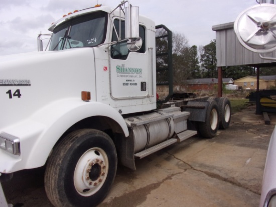 1998 KENWORTH DAY CAB SEMI TRACTOR MDL T800 W/CAT 3406F DIESEL ENGINE & 87577 MILES, CHASSIS # 79987