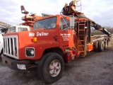 1990 INTERNATIONAL TANDEM AXLE FLATBED TRUCK W/KBL, VIN: 1HTGHNHTOLH283866, 172K MILES & INTL DIESEL