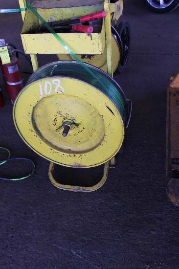 BANDING CART W/ROLL OF POLY BANDING