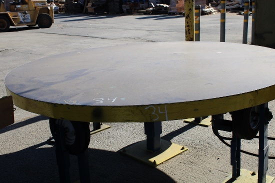 8' ROUND TABLE W/HYD DRIVEN RUBBER TIRE DRV