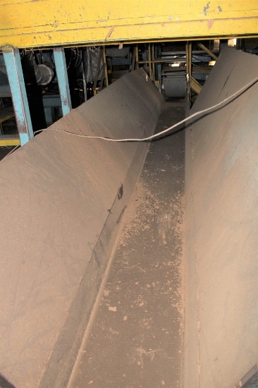 APPROX 16" X 80' WASTE BELT CONVEYOR W/DRV