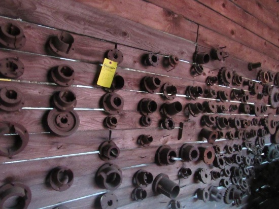 ALL SHEIVES & SPROCKETS (ON WALLS & SHELVES IN BLDG)