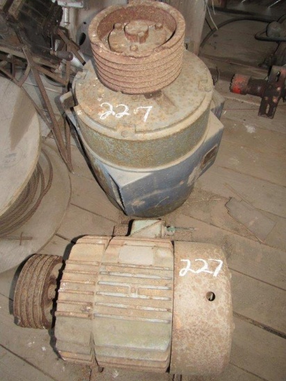 LOT OF ELECTRICAL MTRS & GEAR BOXES (IN BLDG)