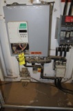 SAF TRONICS IM52 200 HP SOFT START W/25O AMP BREAKER & CONTACTOR UNIT MUST BE UNBOLTED FROM CABINET