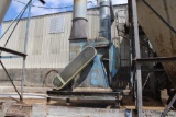 SAW DUST SUCTION BLOWER W/75 HP ELEC MTR AND PIPE GOING TO CYCLONE