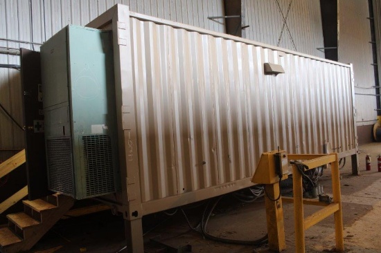 20FT SHIPPING CONTAINER CONV INTO AN ELEC ROOM
