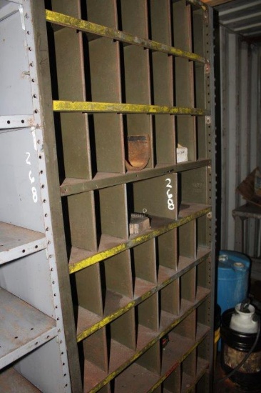 (3) METAL SHELVING AND CONTENTS