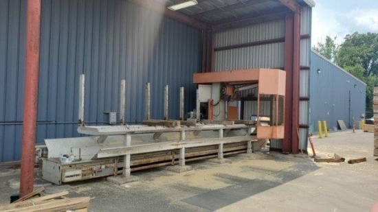 2005 HOLTEC PACKAGE SAW W/WASTE CONVEYOR LOCATED IN LANSING MI