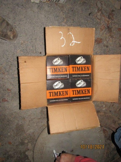 BOX OF NEW TIMKIN BEARINGS
