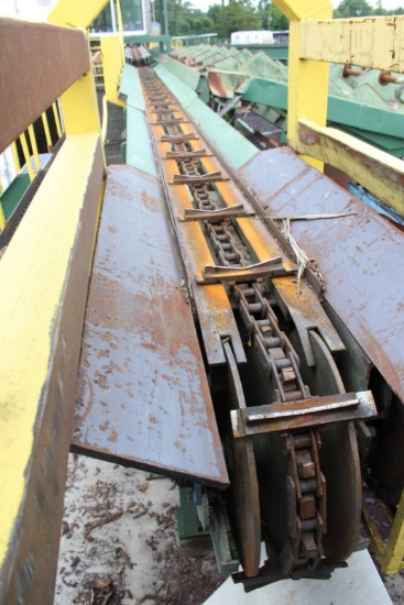 LOW PROFILE INFEED LOG CONVEYOR 15 IN X 45 FT