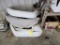 (4) WHITE JEEP POCKET STYLE FENDER FLARES